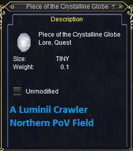 Piece of the Crystalline Globe Orb